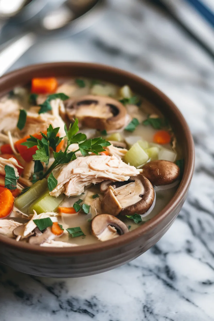 6. Chicken and Mushroom Soup