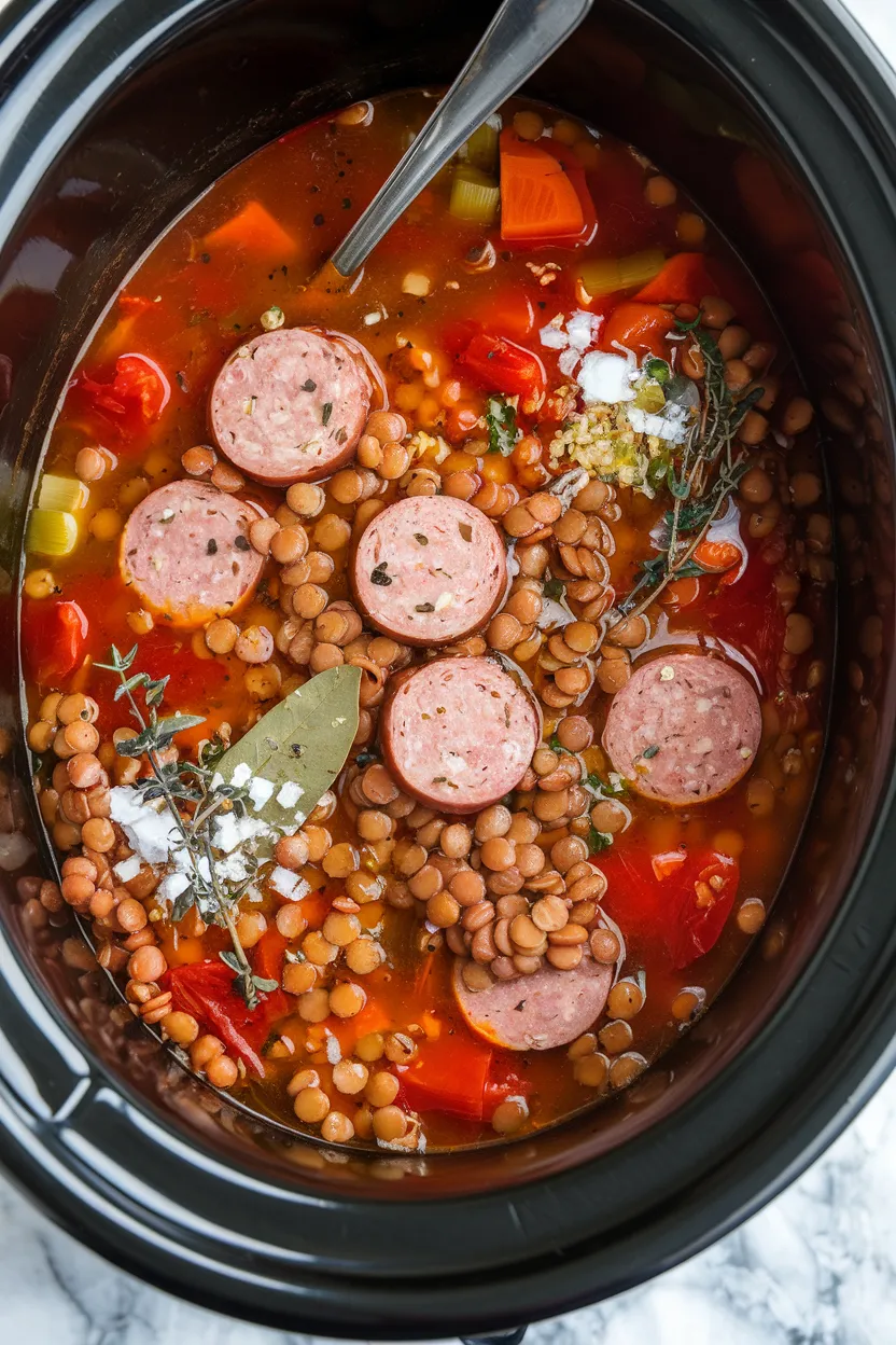 6. Lentil and Sausage Soup