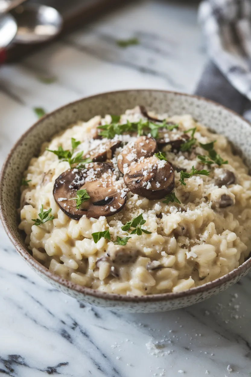 7. Creamy Mushroom Risotto