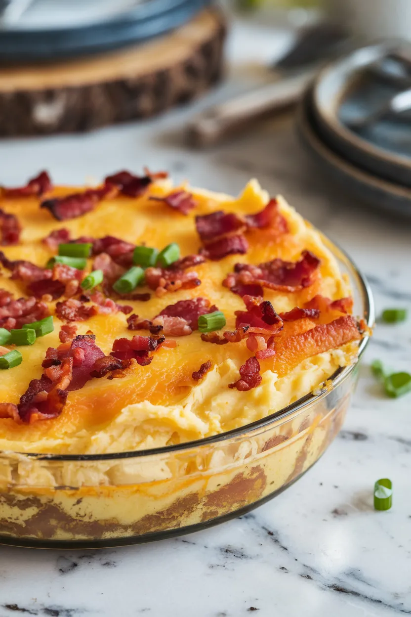 8. Cheesy Mashed Potato Casserole