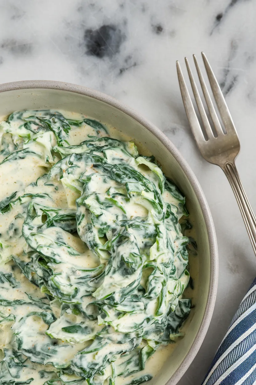 8. Creamed Spinach