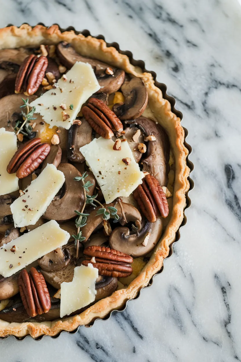 8. Mushroom Pecan Tart