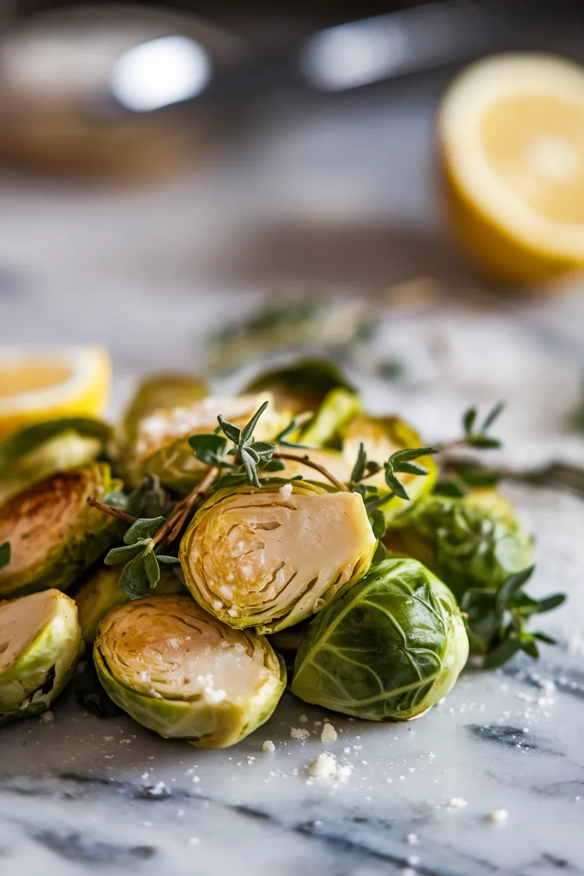 8. Sautéed Brussels Sprouts with Lemon and Thyme