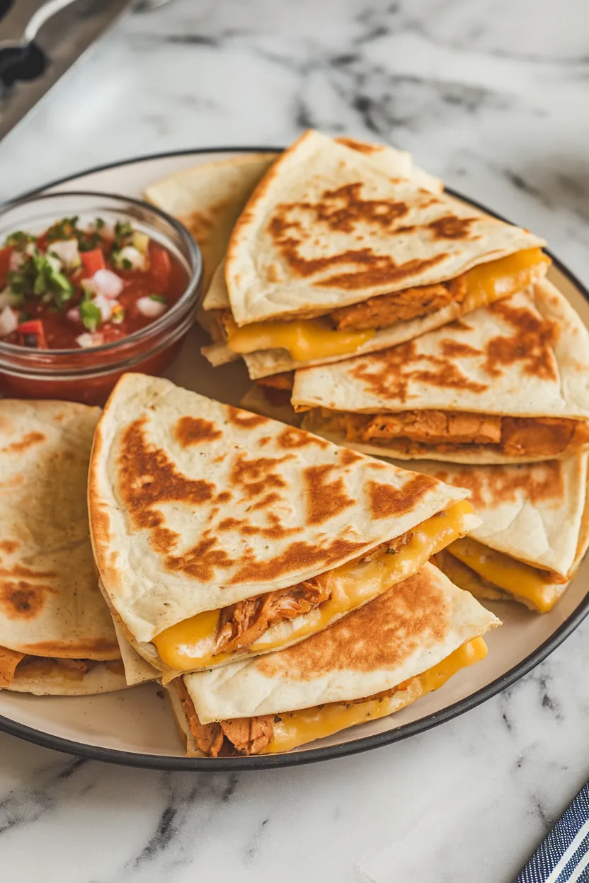 8. Simple Chicken Quesadillas