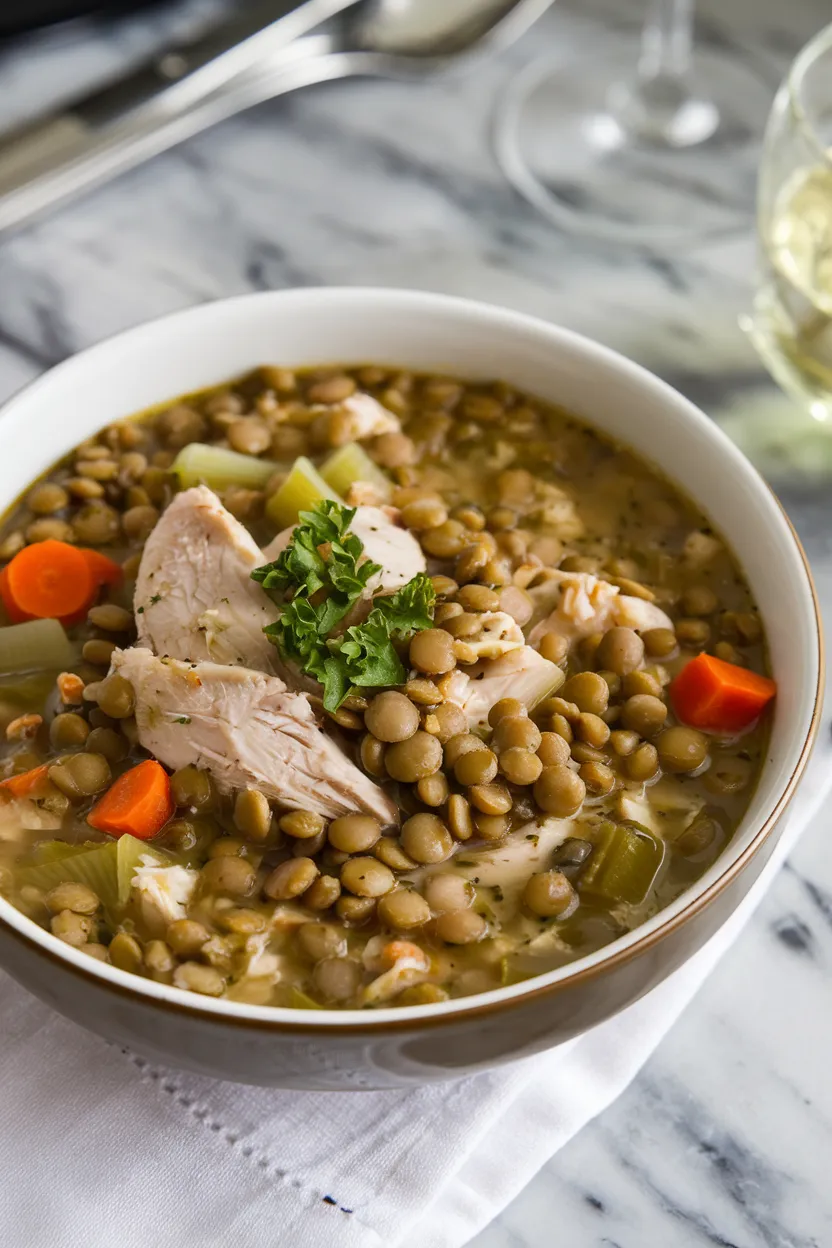 9. Chicken and Lentil Soup