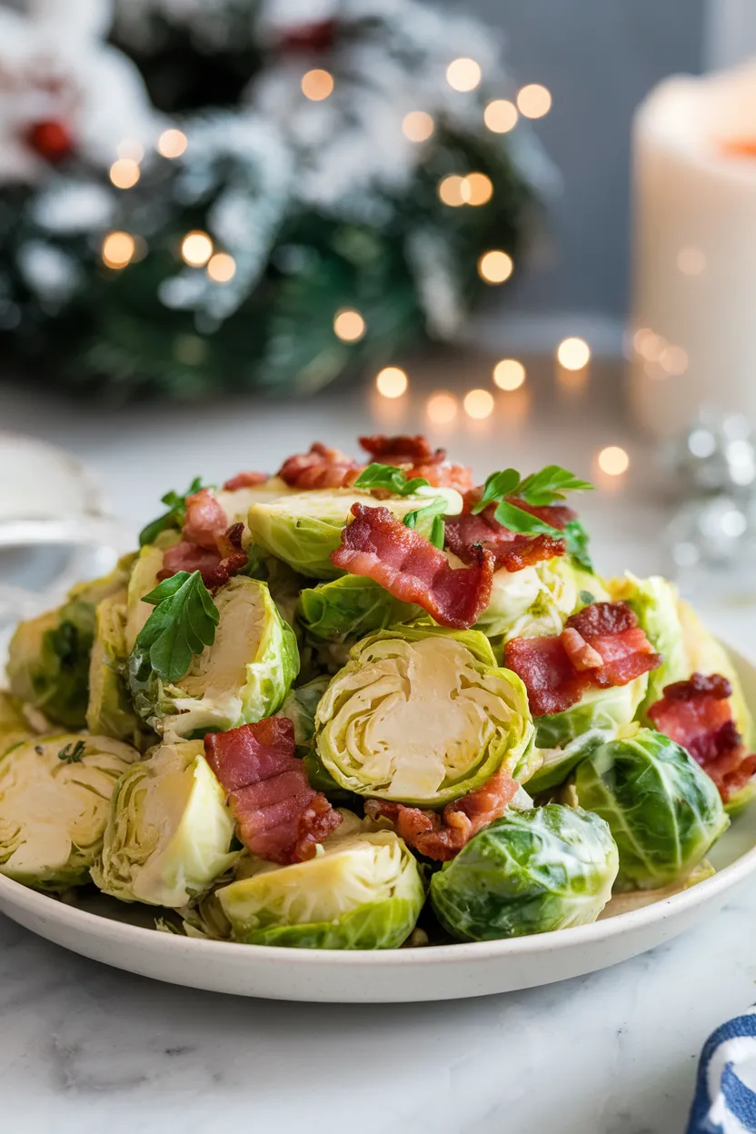 9. Creamy Brussels Sprouts and Bacon