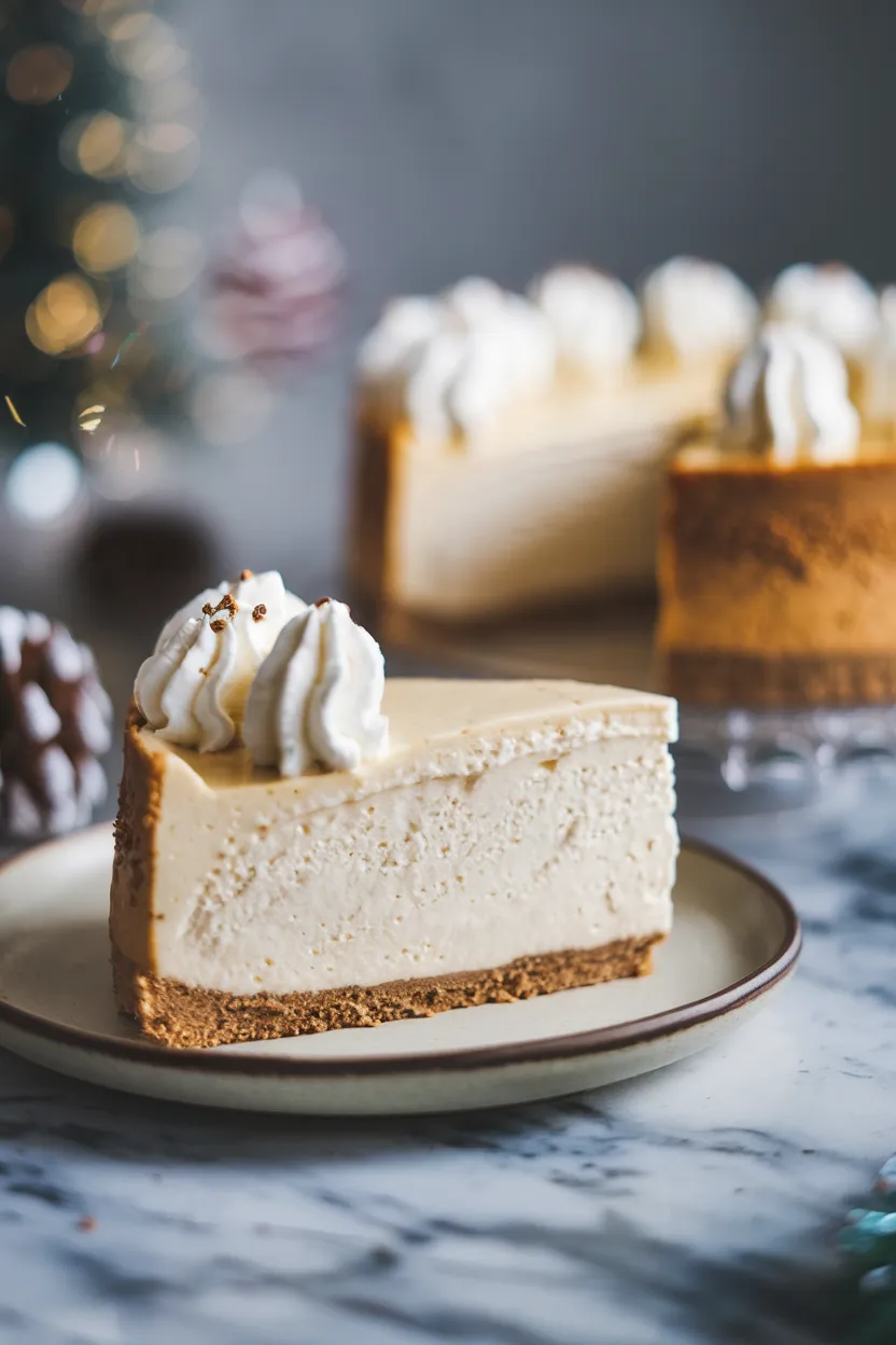 9. Eggnog Cheesecake