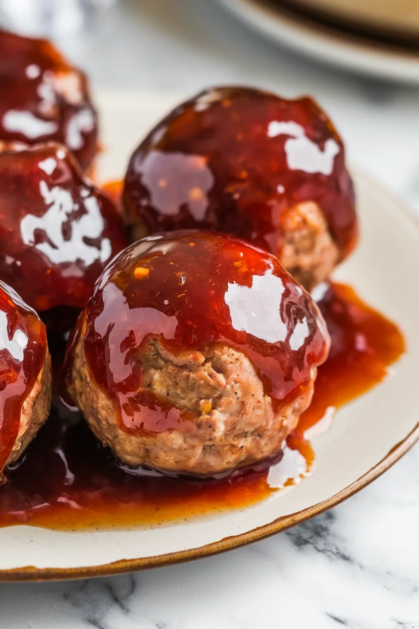 9. Grape Jelly Crockpot Meatballs