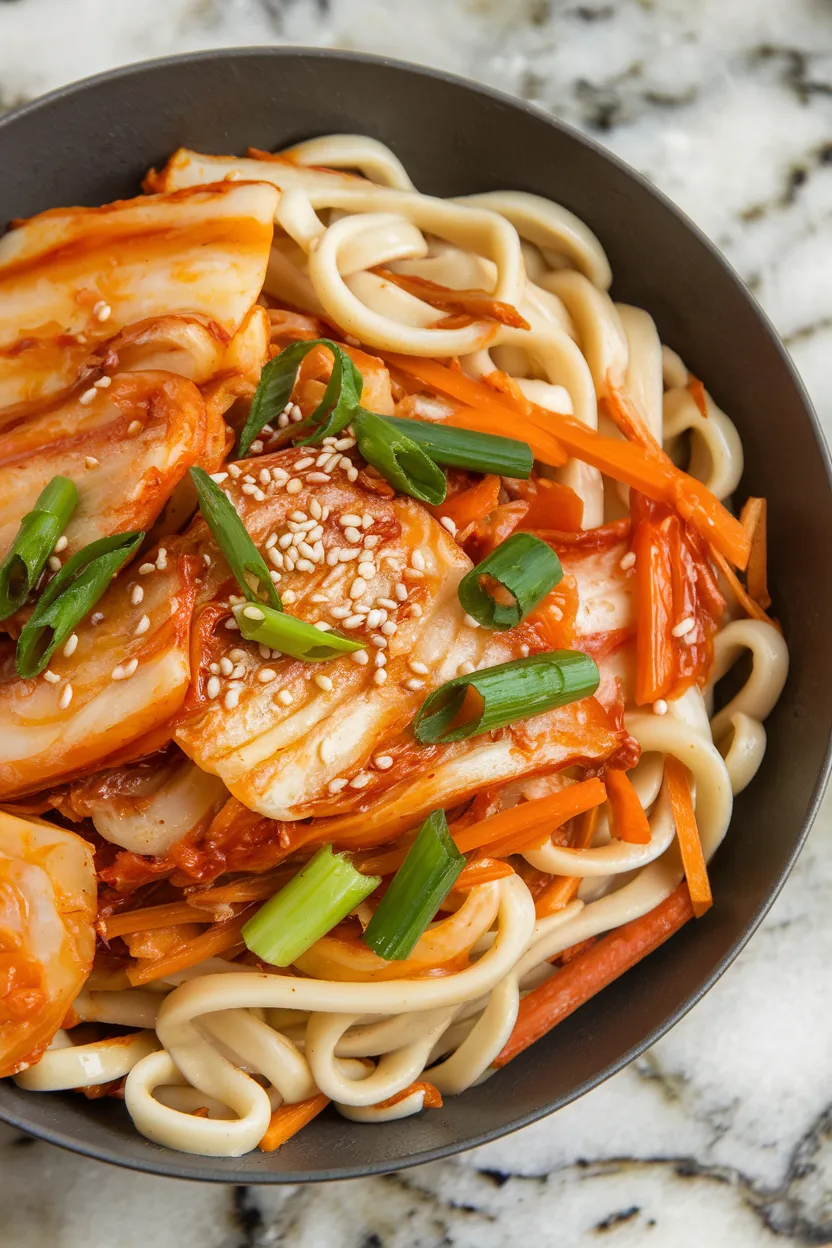 9. Kimchi Stir-Fry Noodles