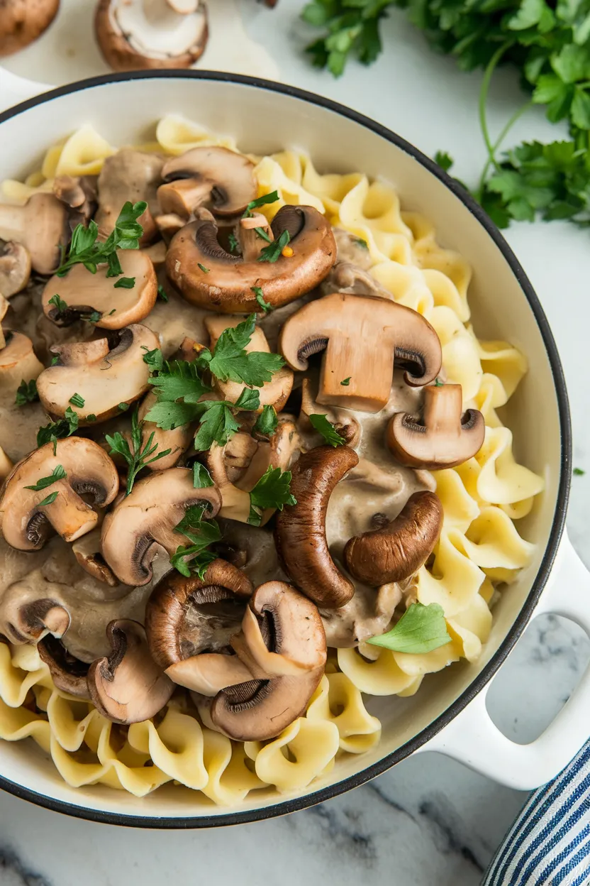 9. Mushroom Stroganoff