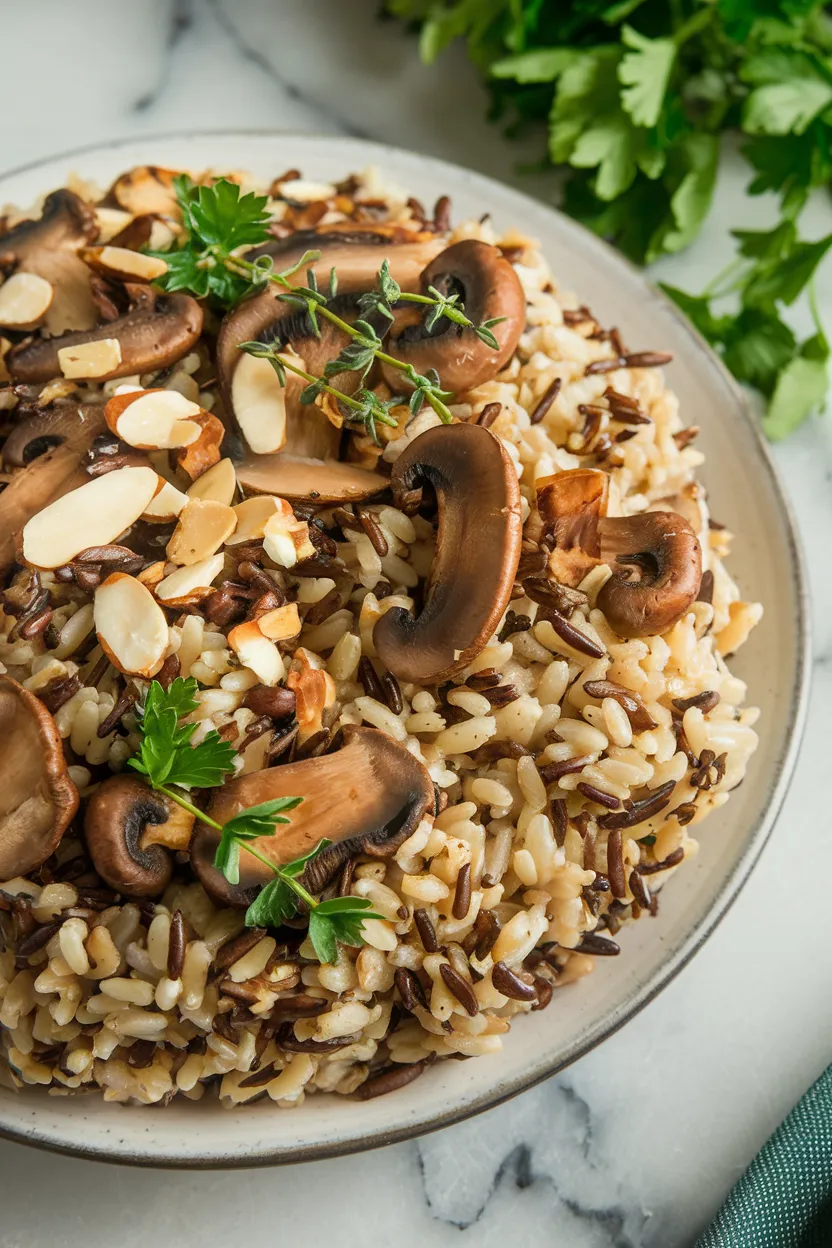 9. Wild Rice and Mushroom Pilaf