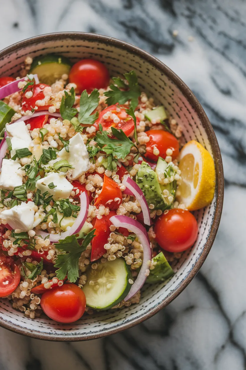 1. Healthy New Year Quinoa Salad