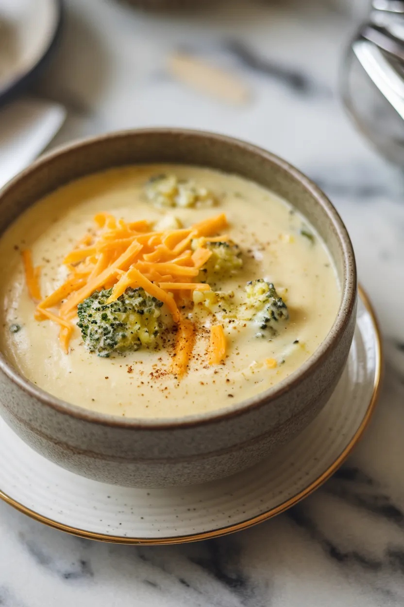 1. Keto Broccoli Cheese Soup