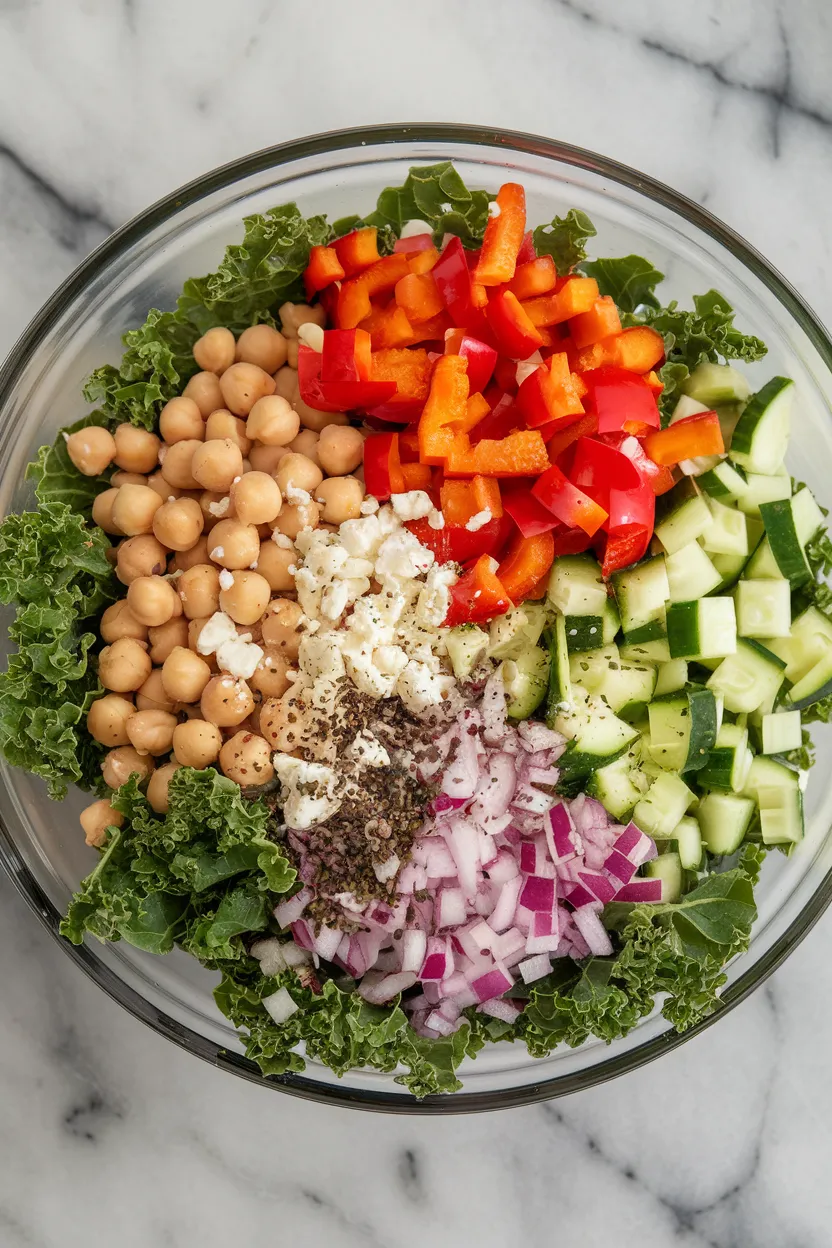 10. Kale and Chickpea Salad