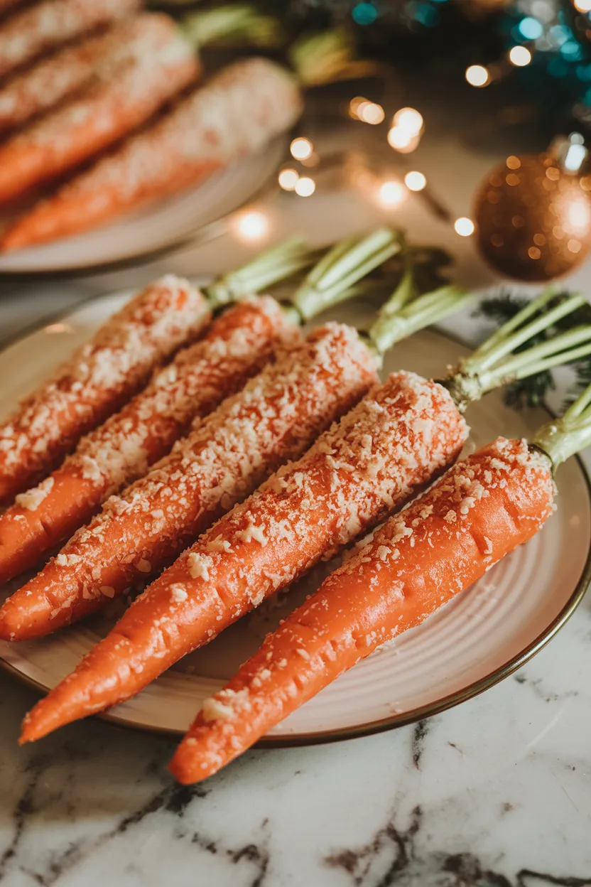 10. Parmesan Crusted Christmas Carrots