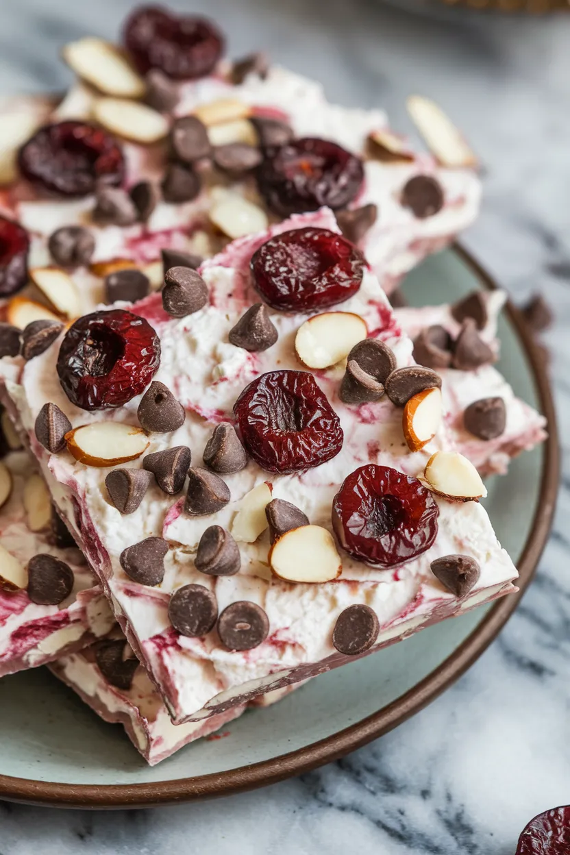 11. Cherry Almond Cottage Cheese Bark