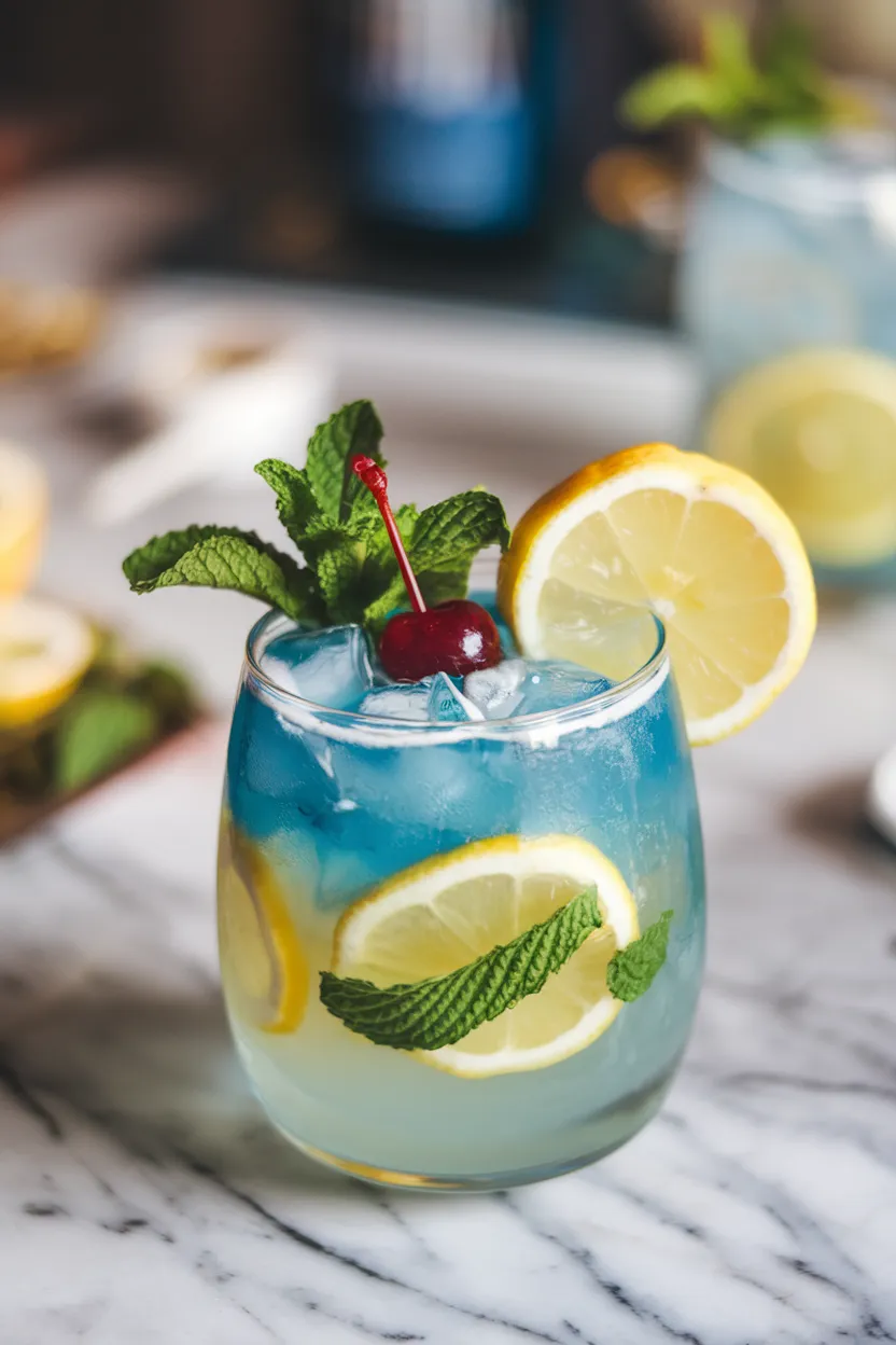 12. Blue Lagoon Mocktail Breeze