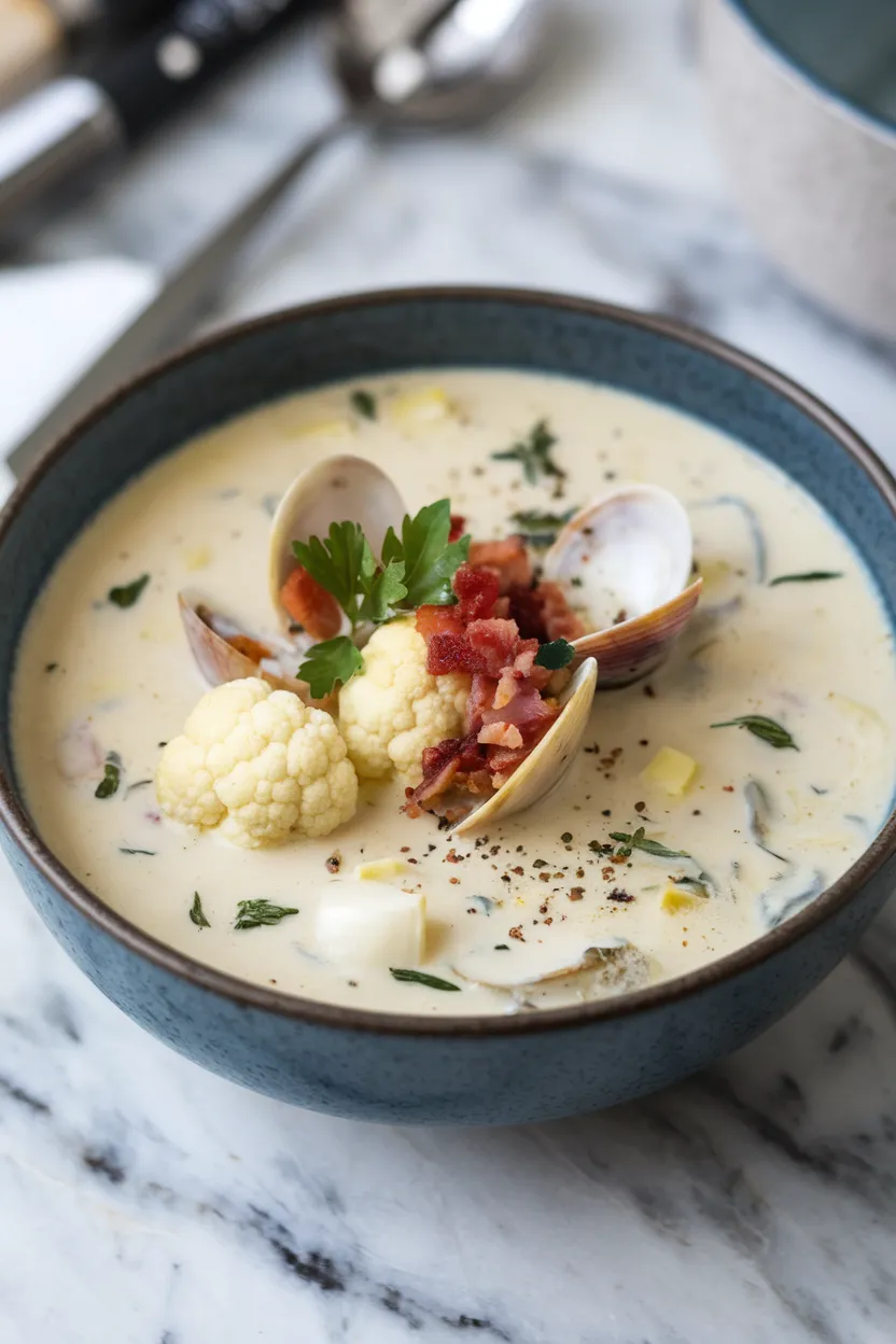 12. Keto Clam Chowder