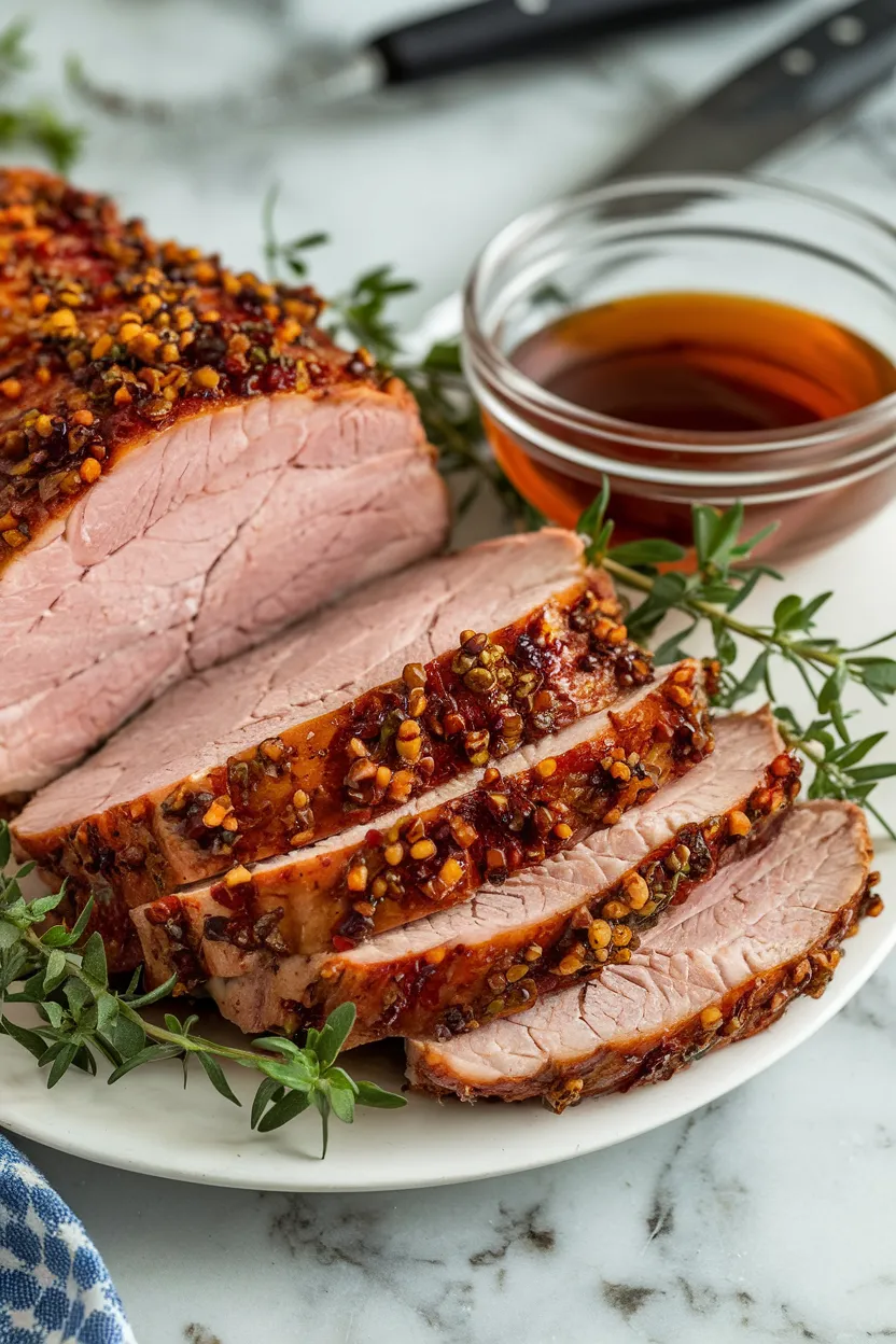 12. New Year's Bourbon Brown Sugar Pork Tenderloin