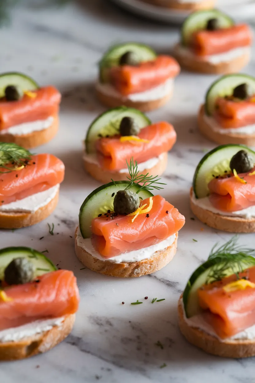 14. Elegant Smoked Salmon Canapés