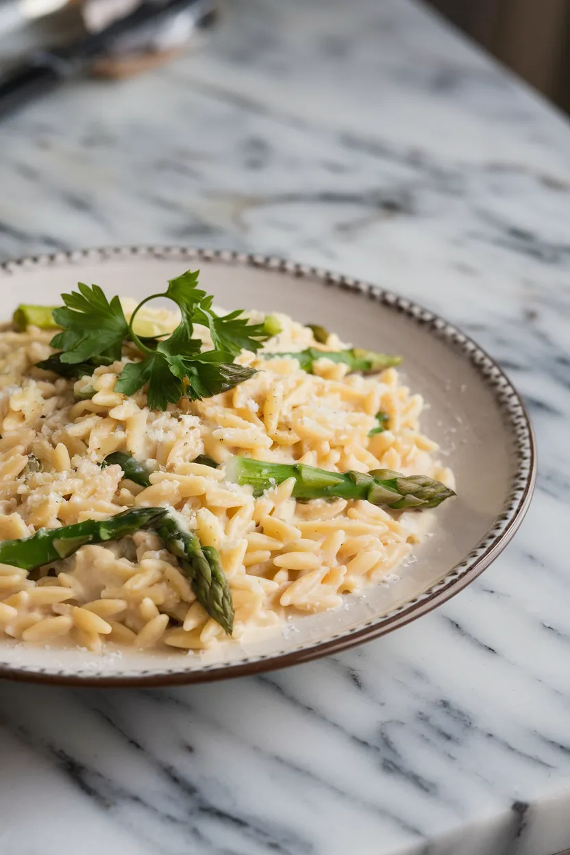 15. Orzo with Asparagus and Lemon