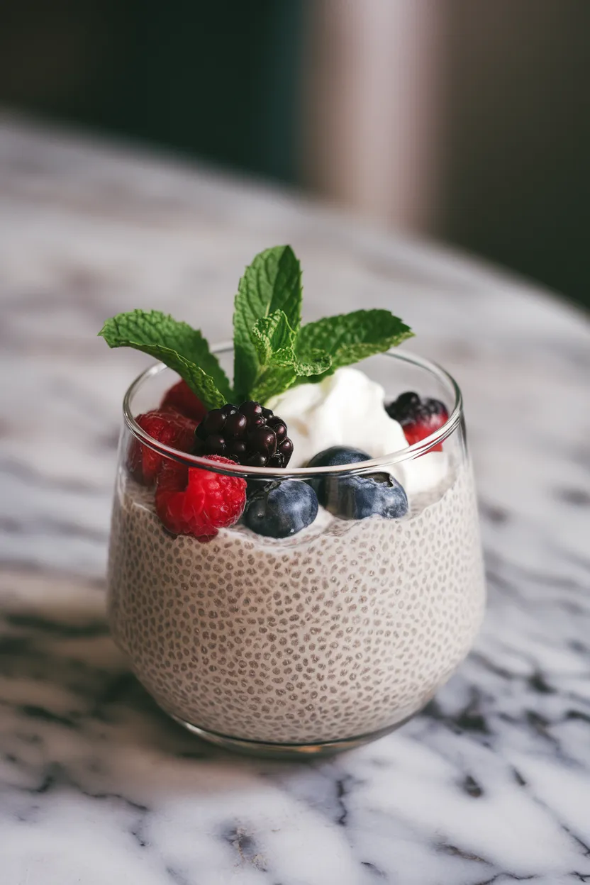 16. Berry Chia Pudding for New Year