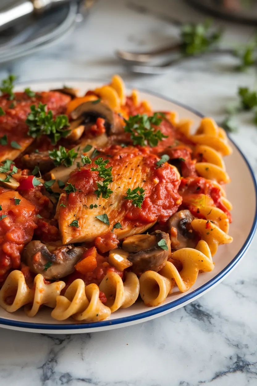 16. Chicken Cacciatore Pasta