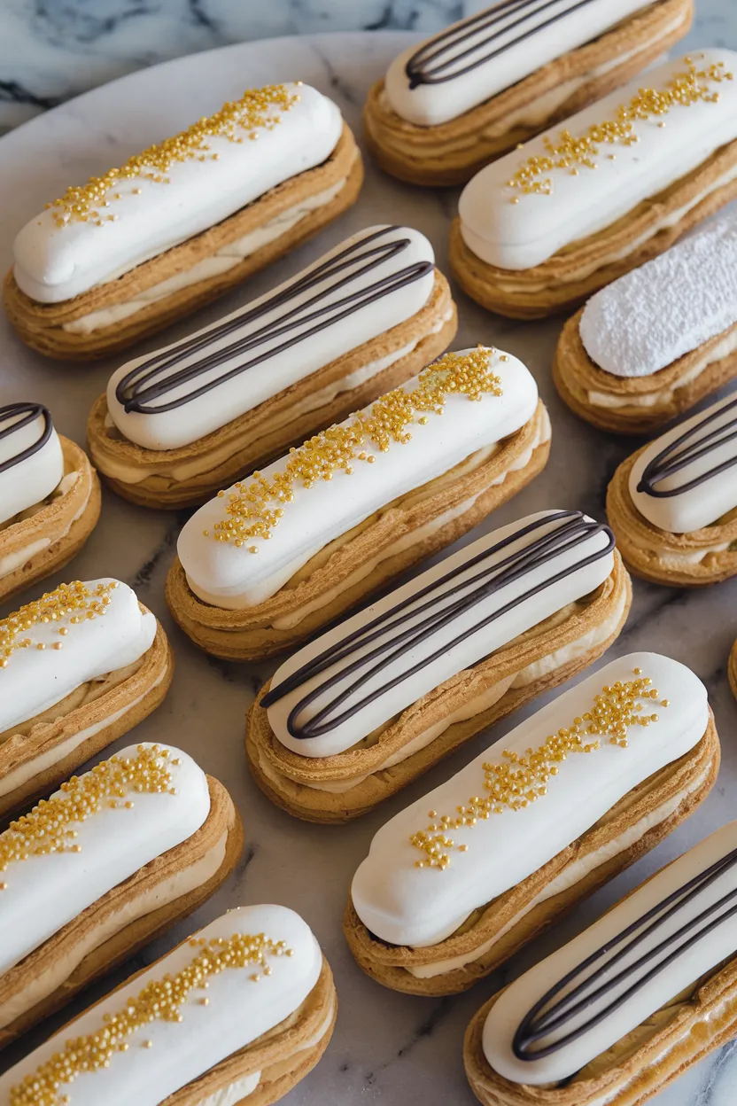 16. New Year’s Éclairs