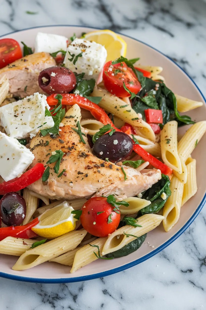 17. Greek Chicken Pasta