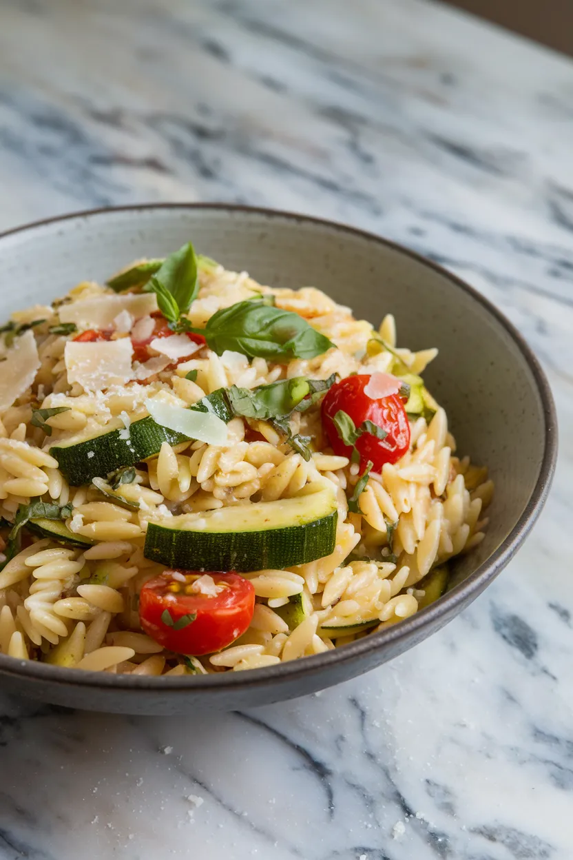 17. Orzo with Zucchini and Basil