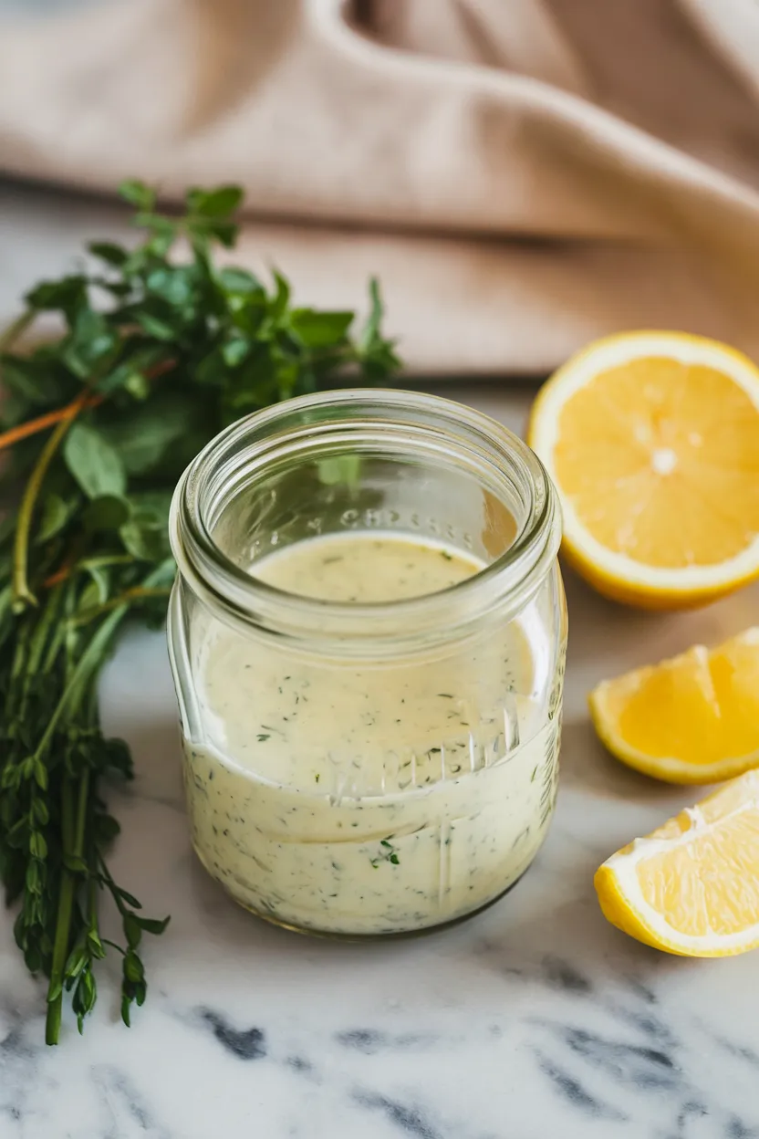 2. Homemade Lemon Herb Dressing