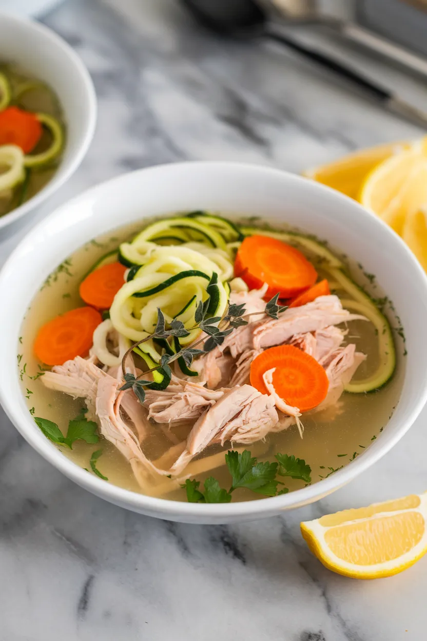 2. Keto Chicken Zoodle Soup