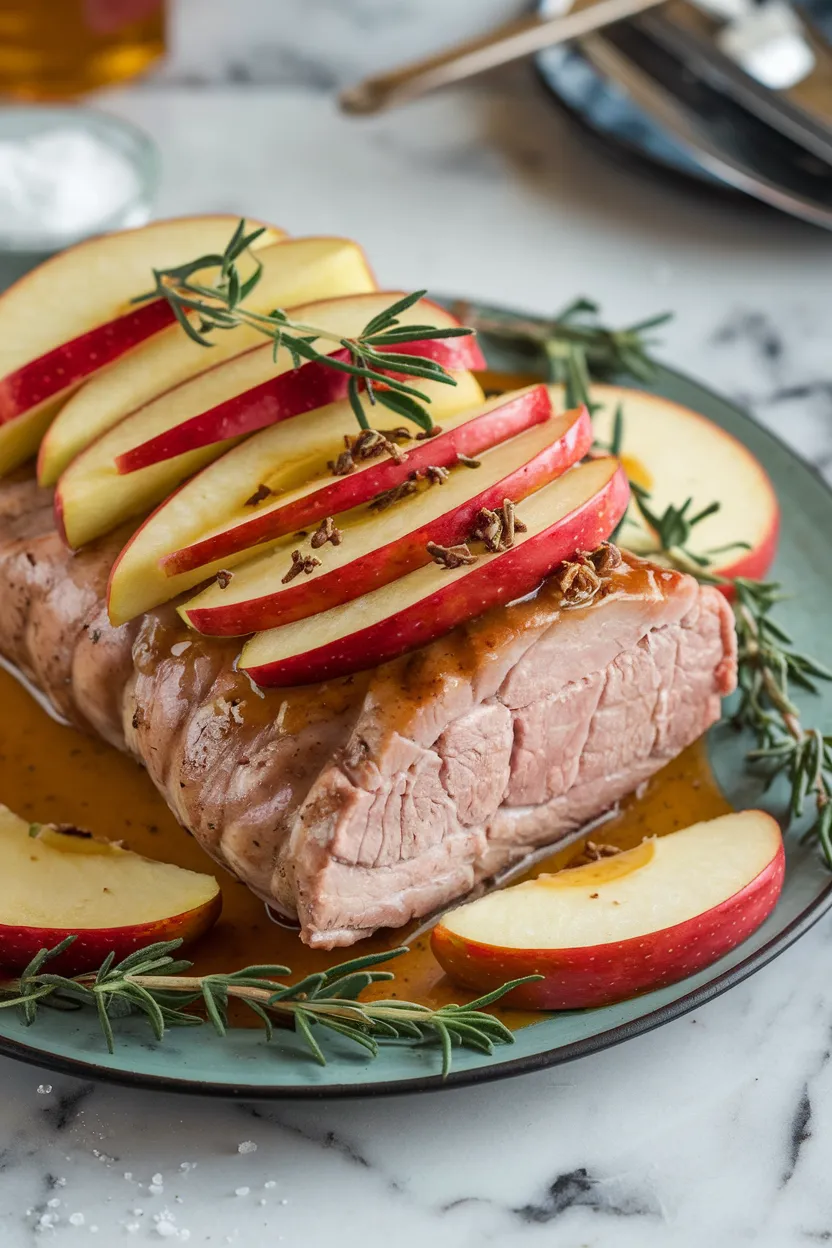 2. New Year's Apple-Glazed Pork Tenderloin