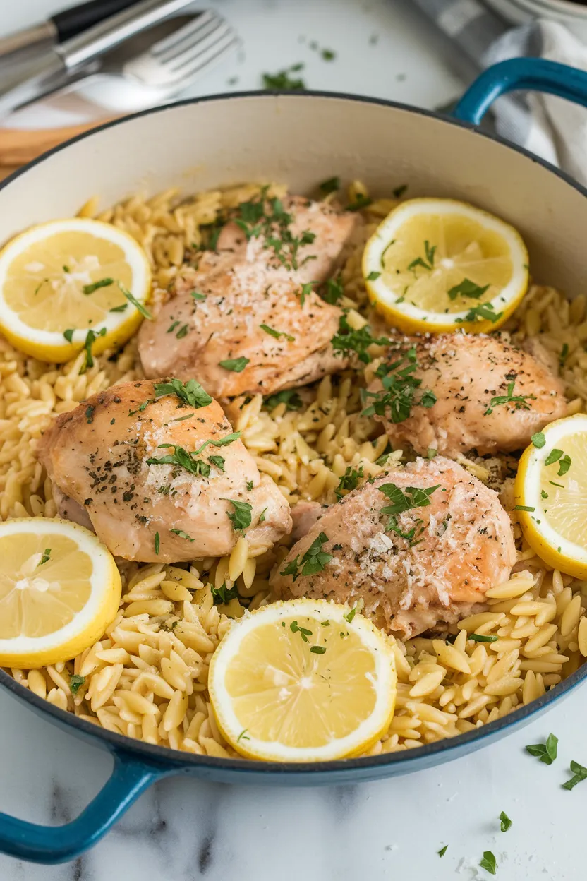 20. One-Pot Lemon Chicken Orzo