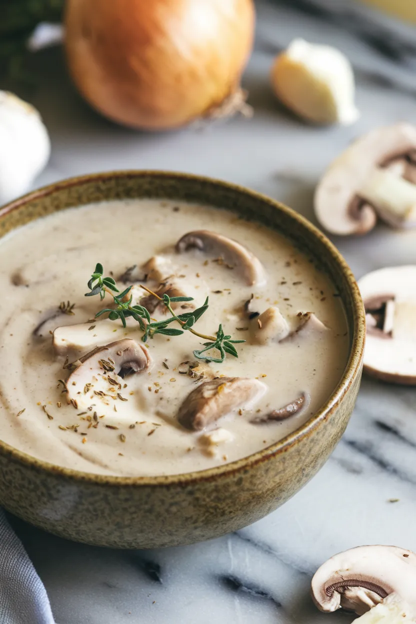 3. Creamy Keto Mushroom Soup