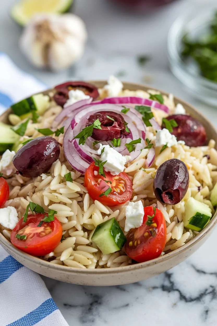 3. Mediterranean Orzo with Feta