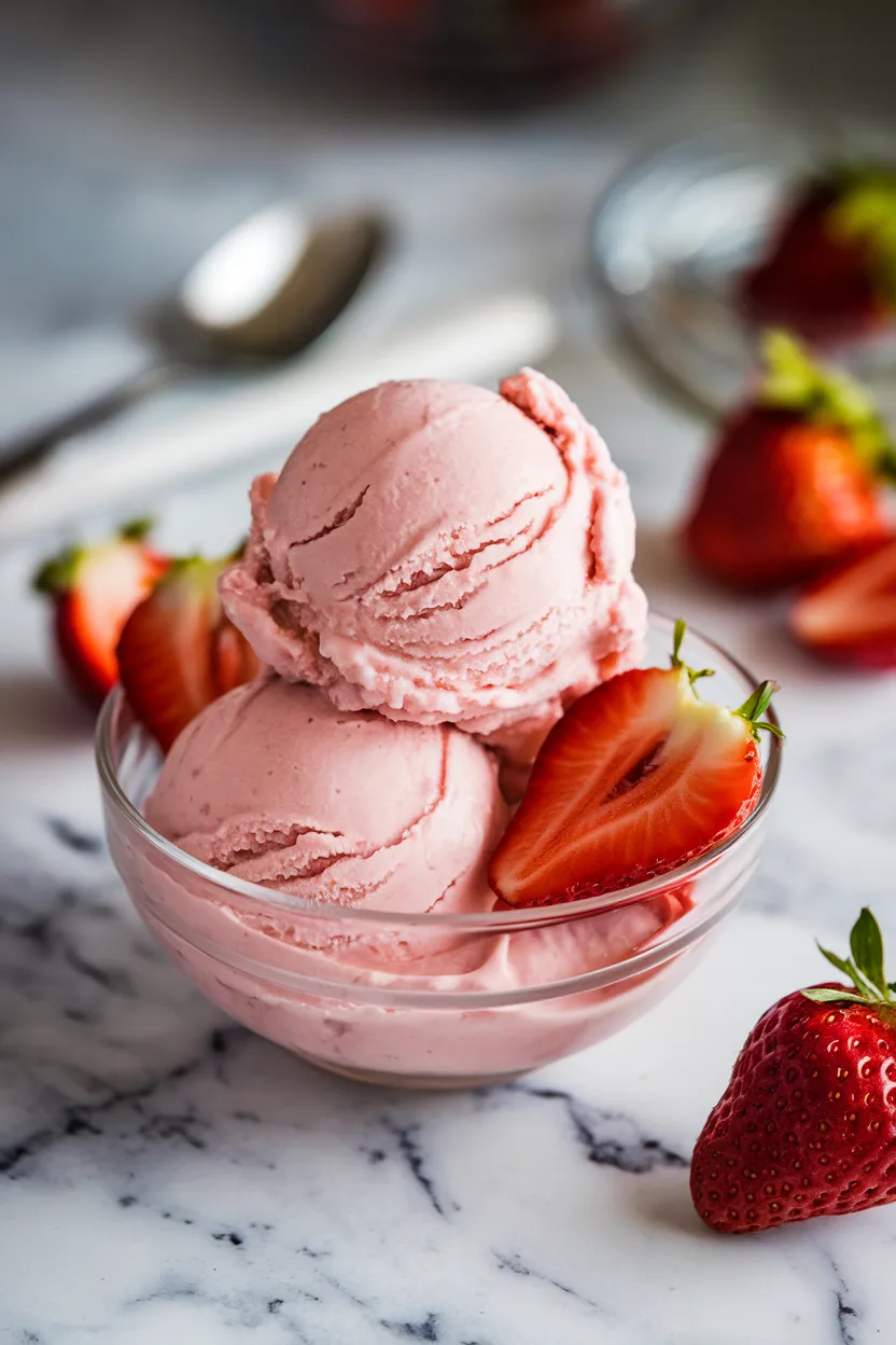 3. Strawberry Protein Ice Cream