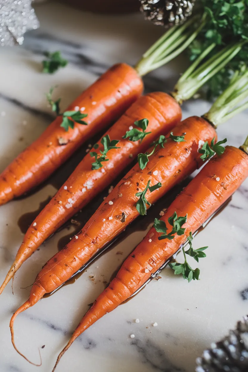 4. Maple Balsamic Christmas Carrots