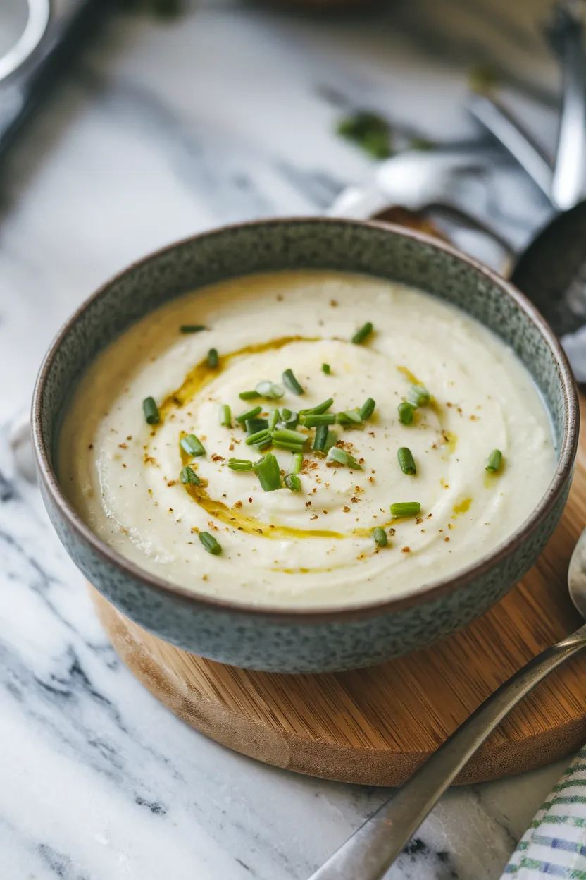 5. Keto Cauliflower Leek Soup