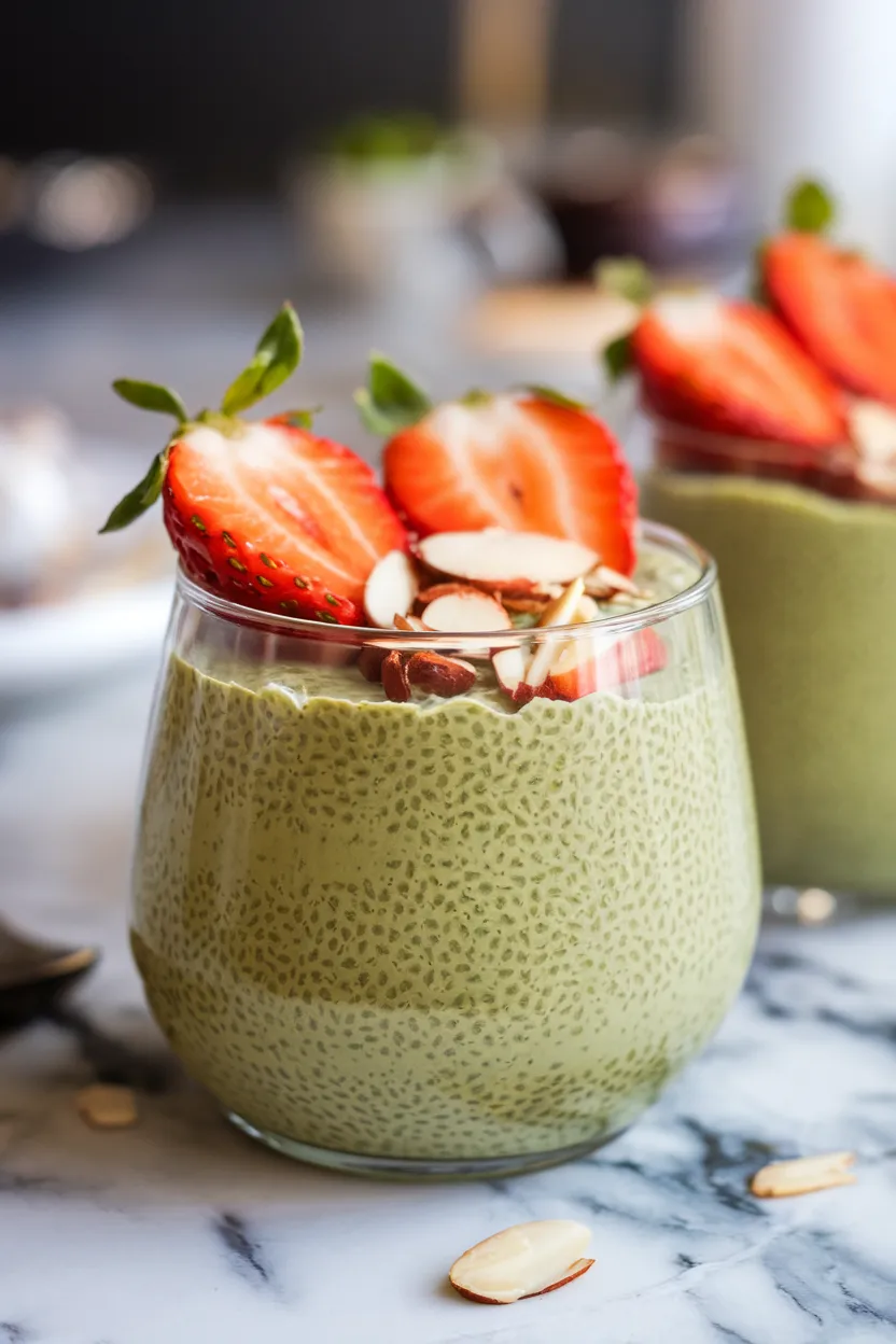 5. Matcha Green Tea Chia Pudding