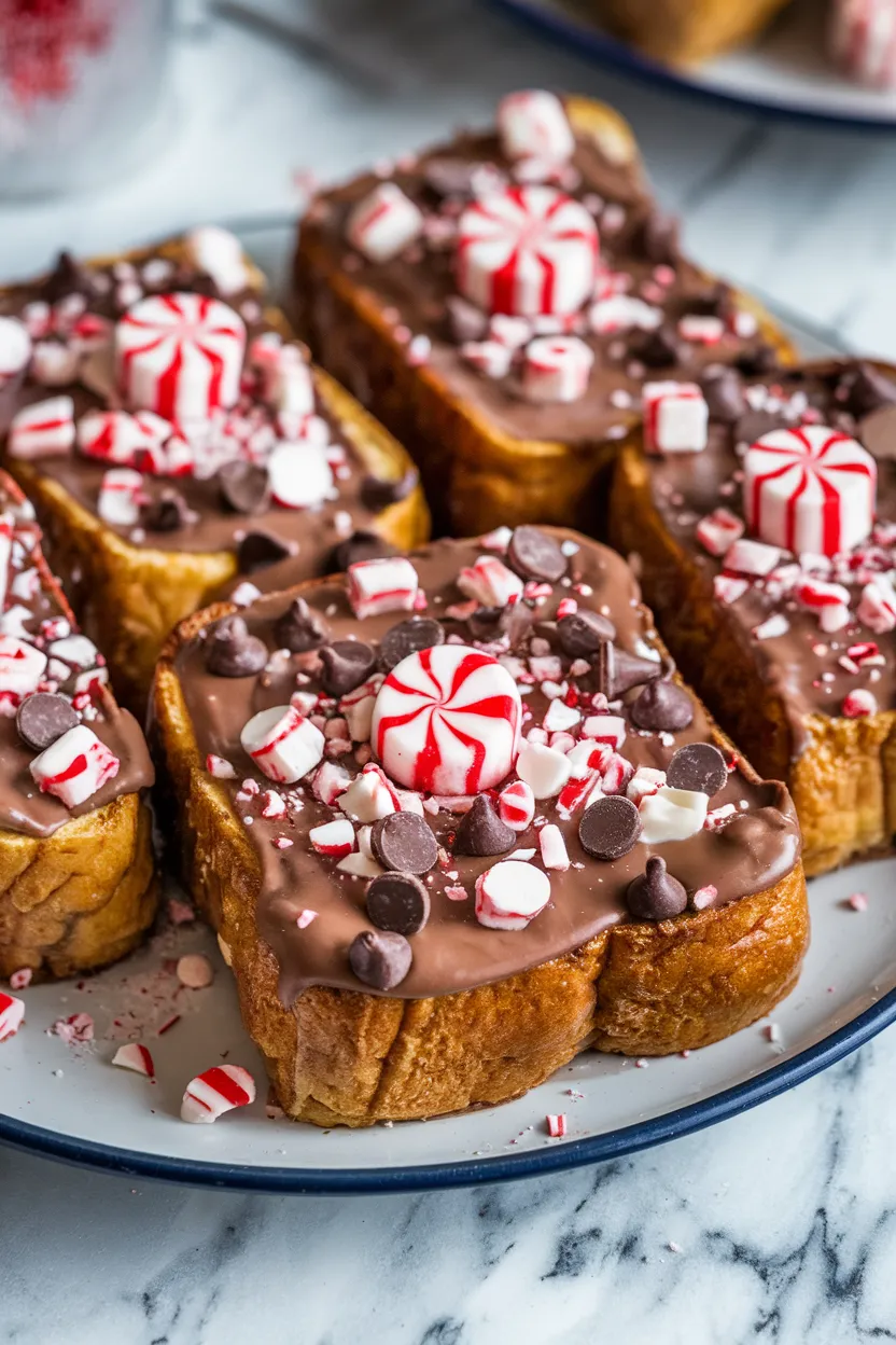 5. Peppermint Hot Chocolate French Toast