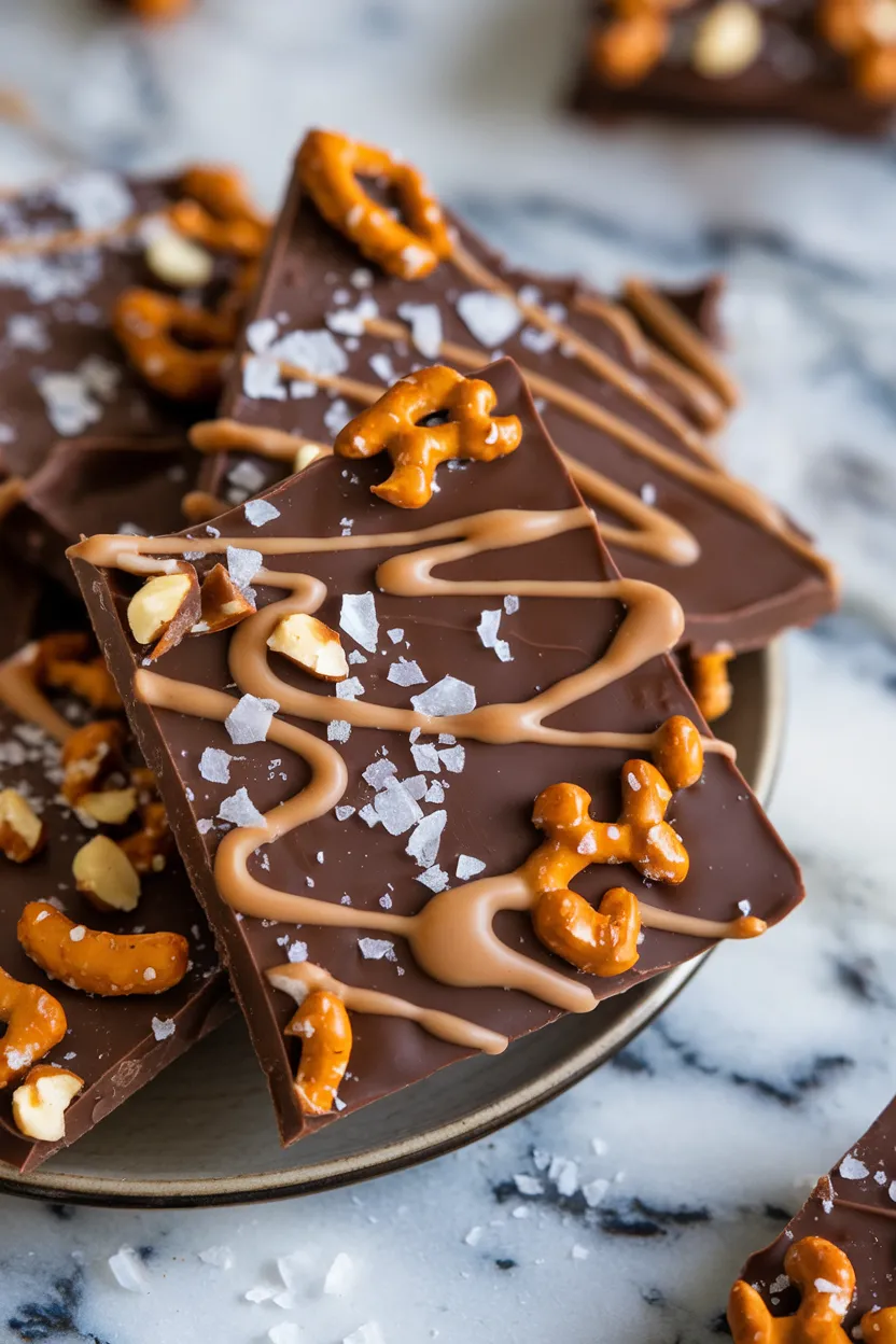 5. Salted Caramel Chocolate Bark