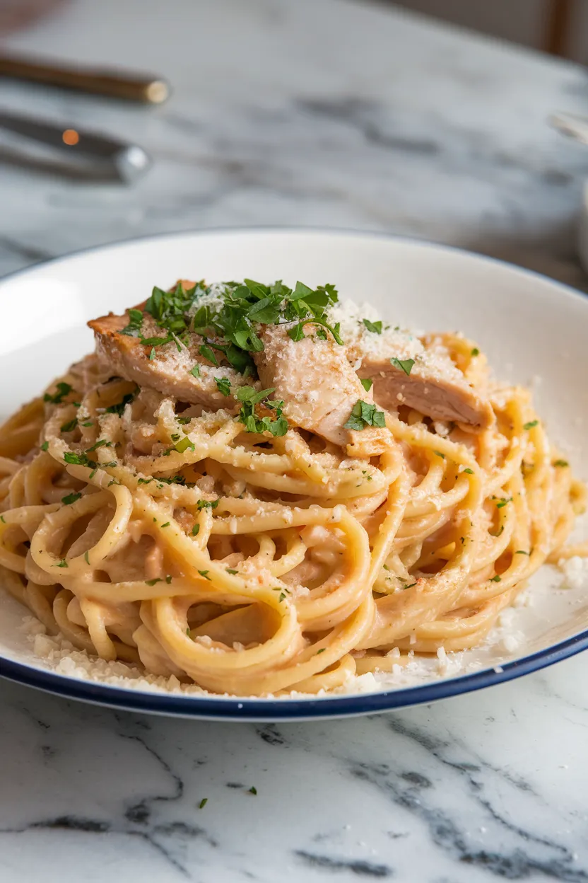 6. Chicken Carbonara Pasta