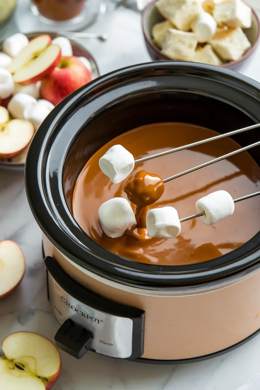 6. Crockpot Caramel Fondue