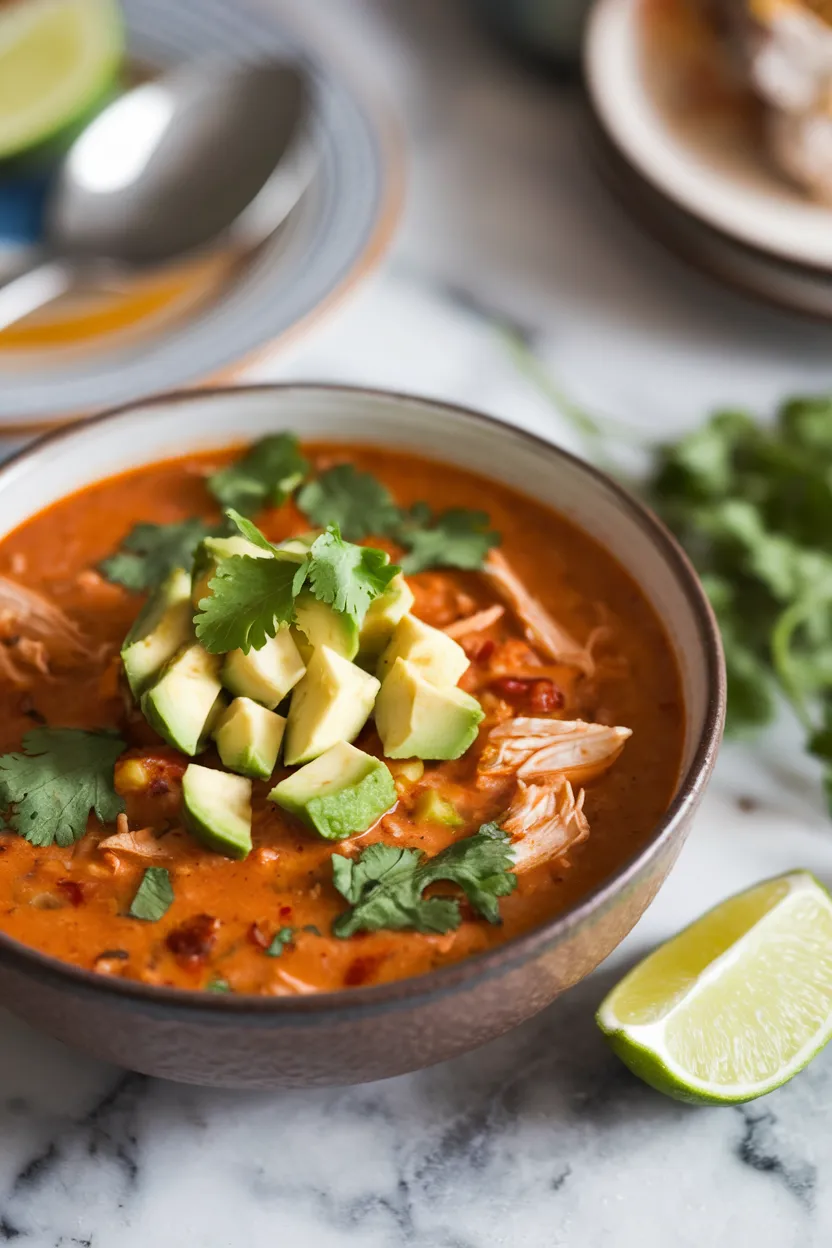 6. Keto Chicken Tortilla Soup