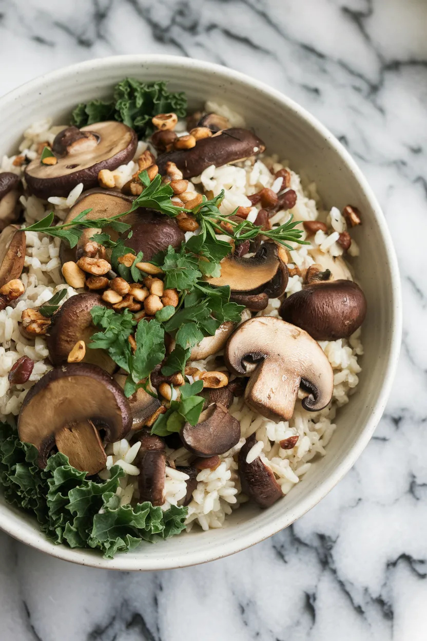 6. Mushroom & Wild Rice Nourish Bowl