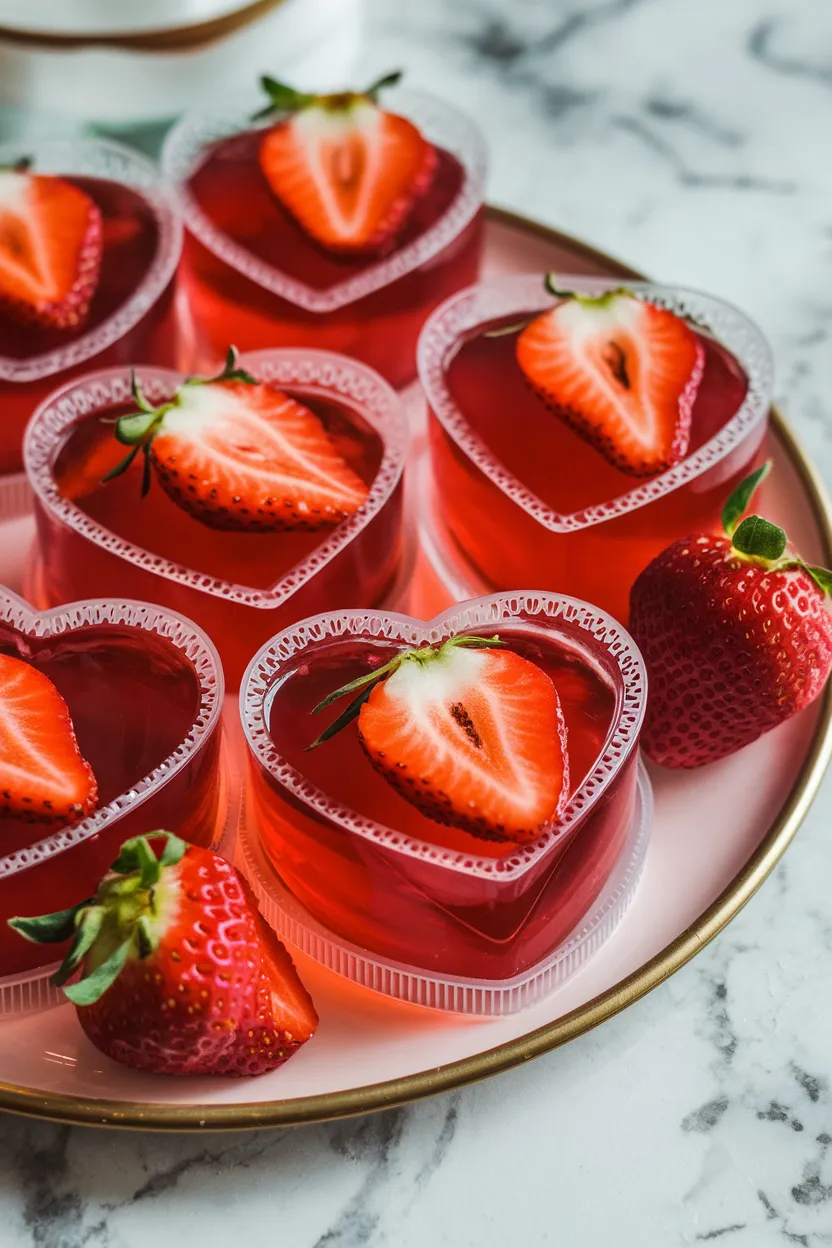 6. Strawberry Champagne Jello Shots