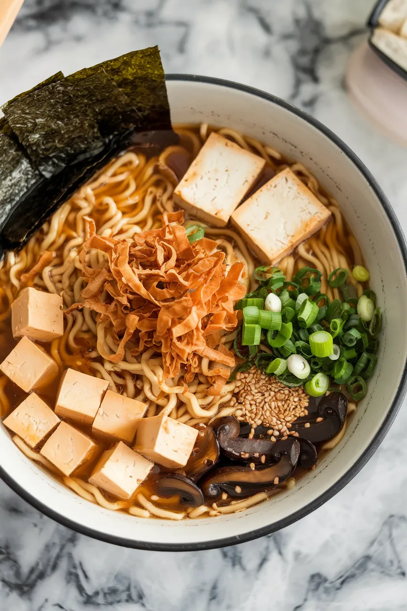 6. Vegan Garlic Tonkotsu Ramen