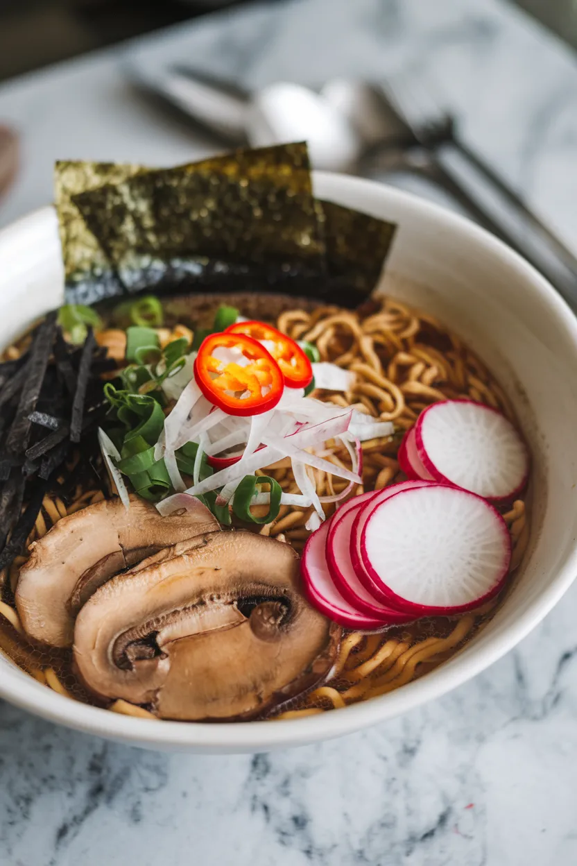 7. Vegan Mushroom Ramen