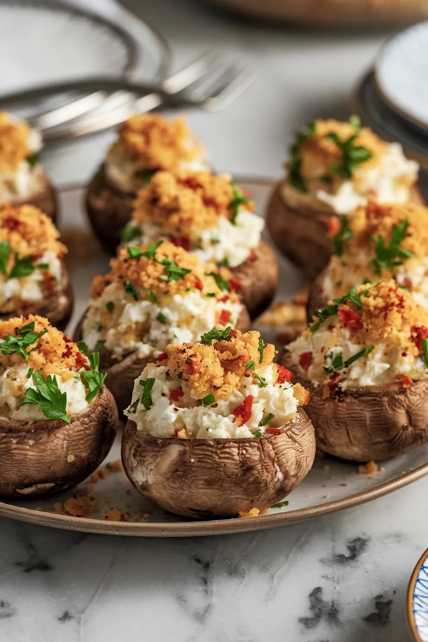 7. Zesty Stuffed Mushrooms